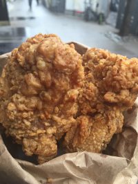 This fried chicken from Schaller's Stube is un-clucking believable