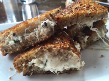 Burrata grilled cheese